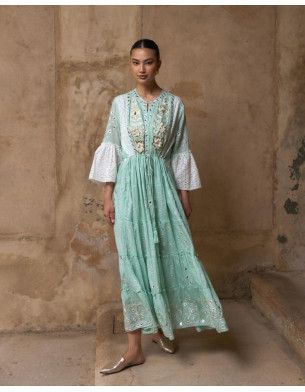 cotton embroidery kaftan